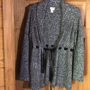 Motherhood maternity belted sweater